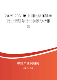 2025-2031年中國磁懸浮軸承行業(yè)調(diào)研與行業(yè)前景分析報告
