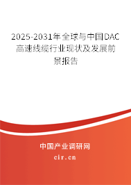 2025-2031年全球與中國DAC高速線纜行業(yè)現(xiàn)狀及發(fā)展前景報告