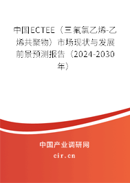 中國ECTEE（三氟氯乙烯-乙烯共聚物）市場現(xiàn)狀與發(fā)展前景預(yù)測報告（2024-2030年）