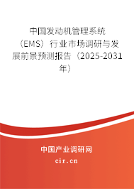 中國(guó)發(fā)動(dòng)機(jī)管理系統(tǒng)（EMS）行業(yè)市場(chǎng)調(diào)研與發(fā)展前景預(yù)測(cè)報(bào)告（2025-2031年）