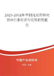 2025-2031年中國光纜用磷化鋼絲行業(yè)現(xiàn)狀與前景趨勢報(bào)告
