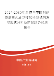 2024-2030年全球與中國(guó)柯薩奇病毒A16型核酸檢測(cè)試劑發(fā)展現(xiàn)狀分析及前景趨勢(shì)預(yù)測(cè)報(bào)告
