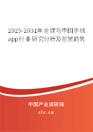 2025-2031年全球與中國手機app行業(yè)研究分析及前景趨勢