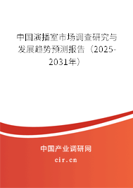 中國演播室市場調(diào)查研究與發(fā)展趨勢預(yù)測報告（2025-2031年）