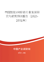中國智能VR眼鏡行業(yè)發(fā)展研究與趨勢預測報告（2025-2031年）