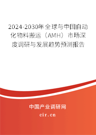 2024-2030年全球與中國自動化物料搬運(yùn)（AMH）市場深度調(diào)研與發(fā)展趨勢預(yù)測報告