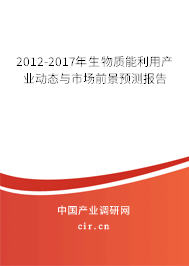 2012-2017年生物質(zhì)能利用產(chǎn)業(yè)動態(tài)與市場前景預(yù)測報(bào)告