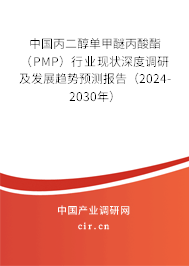 中國丙二醇單甲醚丙酸酯（PMP）行業(yè)現(xiàn)狀深度調(diào)研及發(fā)展趨勢預(yù)測報告（2024-2030年）