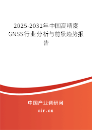 2025-2031年中國高精度GNSS行業(yè)分析與前景趨勢(shì)報(bào)告