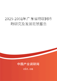 2025-2031年廣東省物聯(lián)網(wǎng)市場研究及發(fā)展前景報告