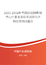 2025-2031年中國互聯(lián)網數據中心行業(yè)發(fā)展現狀調研與市場前景預測報告 2025-2031年中國互聯(lián)網數據中心行業(yè)發(fā)展現狀調研與市場前景預測報告