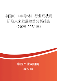 中國IC（半導(dǎo)體）行業(yè)現(xiàn)狀調(diào)研及未來發(fā)展趨勢分析報告（2025-2031年）