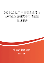2025-2031年中國鋁合金淬火爐行業(yè)發(fā)展研究與市場前景分析報告