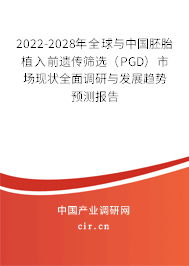 2022-2028年全球與中國(guó)胚胎植入前遺傳篩選（PGD）市場(chǎng)現(xiàn)狀全面調(diào)研與發(fā)展趨勢(shì)預(yù)測(cè)報(bào)告