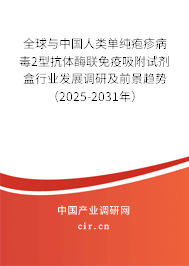 全球與中國(guó)人類單純皰疹病毒2型抗體酶聯(lián)免疫吸附試劑盒行業(yè)發(fā)展調(diào)研及前景趨勢(shì)（2025-2031年）
