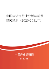 中國軟裝飾行業(yè)分析與前景趨勢預(yù)測（2025-2031年）