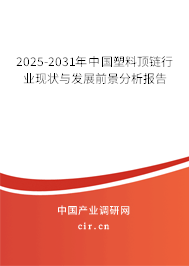 2025-2031年中國塑料頂鏈行業(yè)現(xiàn)狀與發(fā)展前景分析報告