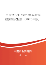 中國(guó)鈦行業(yè)現(xiàn)狀分析與發(fā)展趨勢(shì)研究報(bào)告（2025年版）