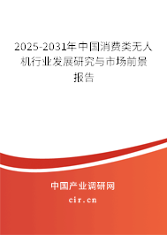 2025-2031年中國消費(fèi)類無人機(jī)行業(yè)發(fā)展研究與市場前景報(bào)告