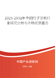 2025-2031年中國(guó)竹子牙刷行業(yè)研究分析與市場(chǎng)前景報(bào)告