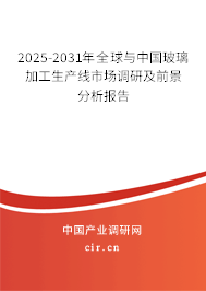 2025-2031年全球與中國玻璃加工生產(chǎn)線市場調(diào)研及前景分析報告 2025-2031年全球與中國玻璃加工生產(chǎn)線市場調(diào)研及前景分析報告