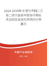 2024-2030年全球與中國二乙基二硫代氨基甲酸銀市場現(xiàn)狀調研及發(fā)展前景預測分析報告