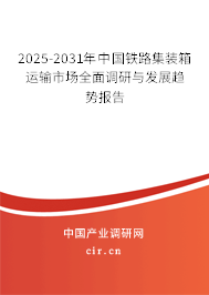 2025-2031年中國鐵路集裝箱運輸市場全面調研與發(fā)展趨勢報告