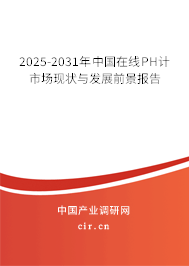2025-2031年中國(guó)在線PH計(jì)市場(chǎng)現(xiàn)狀與發(fā)展前景報(bào)告