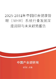 2025-2031年中國(guó)綜合健康管理（IVHM）系統(tǒng)行業(yè)發(fā)展深度調(diào)研與未來(lái)趨勢(shì)報(bào)告
