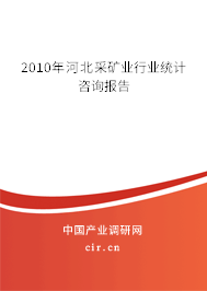 2010年河北采礦業(yè)行業(yè)統(tǒng)計(jì)咨詢(xún)報(bào)告