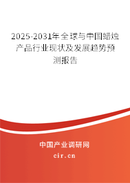 2025-2031年全球與中國蠟燭產品行業(yè)現(xiàn)狀及發(fā)展趨勢預測報告