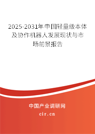 2025-2031年中國(guó)輕量級(jí)本體及協(xié)作機(jī)器人發(fā)展現(xiàn)狀與市場(chǎng)前景報(bào)告