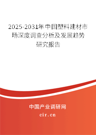 2025-2031年中國塑料建材市場深度調查分析及發(fā)展趨勢研究報告