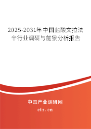 2025-2031年中國鹽酸文拉法辛行業(yè)調(diào)研與前景分析報(bào)告