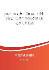 2025-2031年中國(guó)CKD（慢性腎?。┧幬锸袌?chǎng)研究與行業(yè)前景分析報(bào)告