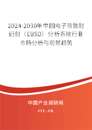 2024-2030年中國電子背散射衍射(EBSD)分析系統(tǒng)行業(yè)市場分析與前景趨勢 2024-2030年中國電子背散射衍射(EBSD)分析系統(tǒng)行業(yè)市場分析與前景趨勢
