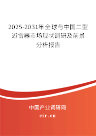 2025-2031年全球與中國二型避雷器市場現(xiàn)狀調(diào)研及前景分析報(bào)告 2025-2031年全球與中國二型避雷器市場現(xiàn)狀調(diào)研及前景分析報(bào)告