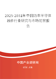 2024-2030年中國功率半導(dǎo)體器件行業(yè)研究與市場前景報告