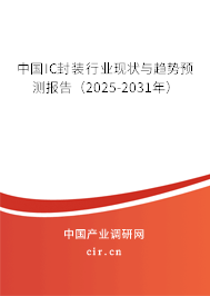 中國IC封裝行業(yè)現(xiàn)狀與趨勢預(yù)測報告（2025-2031年）