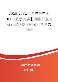 2025-2031年全球與中國OLED顯示用柔性聚酰亞胺基板行業(yè)現(xiàn)狀調研及前景趨勢報告