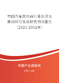 中國汽車散熱器行業(yè)現(xiàn)狀全面調(diào)研與發(fā)展趨勢預(yù)測報告（2025-2031年）