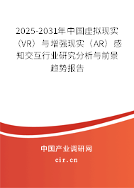 2025-2031年中國虛擬現(xiàn)實（VR）與增強現(xiàn)實（AR）感知交互行業(yè)研究分析與前景趨勢報告
