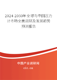2024-2030年全球與中國壓力計(jì)市場全面調(diào)研及發(fā)展趨勢預(yù)測報(bào)告