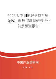 2025版中國地理信息系統(tǒng)（gis）市場深度調(diào)研與行業(yè)前景預(yù)測(cè)報(bào)告