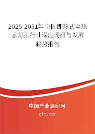 2025-2031年中國即熱式電熱水龍頭行業(yè)深度調(diào)研與發(fā)展趨勢(shì)報(bào)告