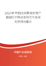 2025年中國(guó)金融數(shù)據(jù)處理產(chǎn)業(yè)園區(qū)市場(chǎng)調(diào)查研究與發(fā)展前景預(yù)測(cè)報(bào)告