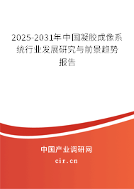 2025-2031年中國(guó)凝膠成像系統(tǒng)行業(yè)發(fā)展研究與前景趨勢(shì)報(bào)告