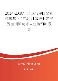 2024-2030年全球與中國全氟烷氧基（PFA）襯管行業(yè)發(fā)展深度調(diào)研與未來趨勢預測報告