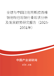 全球與中國注射用哌拉西林鈉他唑巴坦鈉行業(yè)現(xiàn)狀分析及發(fā)展趨勢研究報告（2025-2031年）