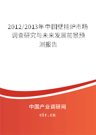 2012/2013年中國(guó)壁掛爐市場(chǎng)調(diào)查研究與未來發(fā)展前景預(yù)測(cè)報(bào)告